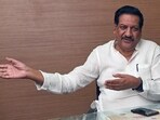 Pune, India - April 1, 2019: Prithviraj Chavan, Former Chief Minister of Maharashtra during his visit to Hindustan Times office in Pune, India, on Monday, April 1, 2019. (Photo by Pratham Gokhale/Hindustan Times) (Pratham Gokhale/HT Photo)