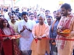 UP chief minister Yogi Adityanath inaugurating a community hall in Gorakhpur on August 23. (HT photo) UP chief minister Yogi Adityanath inaugurating a community hall in Gorakhpur on August 23. (HT photo)