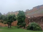 Portion of Amer Fort wall caves in Jaipur, damage assessment underway