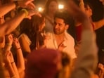 Sahher Bamba and Lakshya in a still from the song Badli Si Hawa Hai.