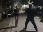 The woman said the incident took place late on Friday night, when a man approached her while she was feeding the dogs. The woman said the incident took place late on Friday night, when a man approached her while she was feeding the dogs.