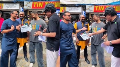 Akshay Kumar and Saif Ali Khan kick off shoot for Priyadarshan's Haiwaan. Akshay Kumar and Saif Ali Khan kick off shoot for Priyadarshan's Haiwaan.