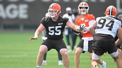 Cleveland Browns center Ethan Pocic has suffered a knee injury. (AP) Cleveland Browns center Ethan Pocic has suffered a knee injury. (AP)