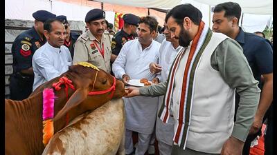 Haryana chief minister Nayab Singh Saini during an event in Fatehabad on Saturday. (Sourced) Haryana chief minister Nayab Singh Saini during an event in Fatehabad on Saturday. (Sourced)