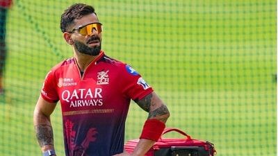 Virat Kohli during a RCB training session (PTI)
