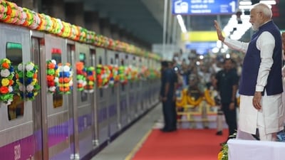 Prime Minister Narendra Modi's August 22 metro launch is expected to boost Kolkata’s real estate market, with experts projecting a 5% rise in property values driven by improved connectivity. (Representational Image) (Narendra Modi/X) Prime Minister Narendra Modi's August 22 metro launch is expected to boost Kolkata’s real estate market, with experts projecting a 5% rise in property values driven by improved connectivity. (Representational Image) (Narendra Modi/X)