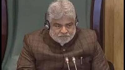 Telangana assembly speaker Gaddam Prasad Kumar has issued notices to 10 lawmakers of the Bharat Rashtra Samithi (BRS), who allegedly defected to the Congress last year. (HT FILE PHOTO) Telangana assembly speaker Gaddam Prasad Kumar has issued notices to 10 lawmakers of the Bharat Rashtra Samithi (BRS), who allegedly defected to the Congress last year. (HT FILE PHOTO)