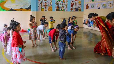 The draft legislation draws from Article 45 of the Constitution, which requires the state to provide early childhood care and education to all children up to six years of age. It also aligns with the National Education Policy (NEP) 2020. (HT PHOTO) (Hindustan Times)