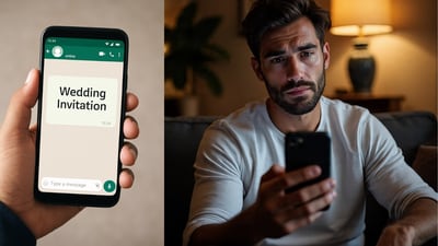 A fake wedding e-invite on WhatsApp tricked a Maharashtra government employee into losing nearly ₹2 lakh to cyber fraud. (AI-generated image) A fake wedding e-invite on WhatsApp tricked a Maharashtra government employee into losing nearly ₹2 lakh to cyber fraud. (AI-generated image)