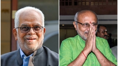 Opposition vice-presidential candidate B Sudarshan Reddy (L) spoke about NDA candidate CP Radhakrishnan on Saturday. Opposition vice-presidential candidate B Sudarshan Reddy (L) spoke about NDA candidate CP Radhakrishnan on Saturday.