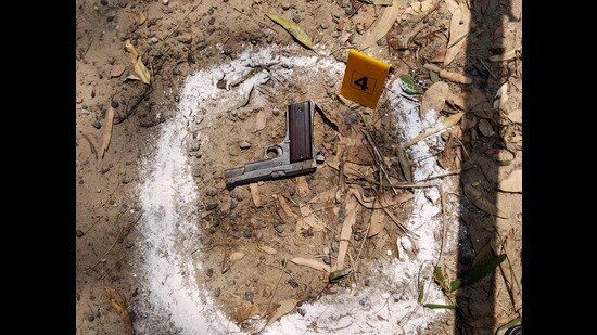 Bathinda senior superintendent of police Amneet Kondal said an illegal 9 mm pistol was recovered from the accused and police will probe its source. (HT)
