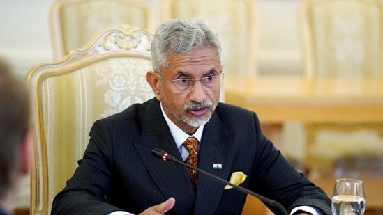 External affairs minister S Jaishankar speaks during a meeting with Russia's Foreign Minister Sergey Lavrov, in Moscow. (DrSJaishankar/X)