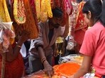 Adding to the congestion, Ganesh mandals across the city have begun erecting grand pandals on main roads and internal lanes. (MAHENDRA KOLHE/ HT)