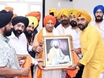 Chief minister Yogi Adityanath at Gurdwara Sri Guru Singh Sabha in Paidleganj, Gorakhpur. (Sourced)