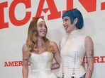 Sydney Sweeney and Halsey at a special screening for Americana in Los Angeles. REUTERS/Mario Anzuoni