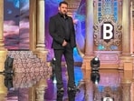 Salman Khan during shooting of the premiere episode of the reality television show Bigg Boss 19, in Mumbai, Friday, Aug. 22, 2025. (PTI Photo)(PTI)