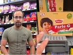 An Indian man captured Indian products at Walmart in Dallas.