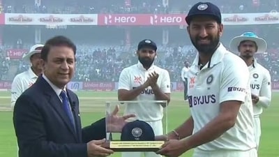 Joins 100-Test club, and scores winning runs to boot – vs AUS, Delhi 2023It started with Australia, and Pujara toned up with Australia. This time, it would be when the Aussies visited in 2023, as Pujara was felicitated by Sunil Gavaskar for his 100th Test match at the Feroz Shah Kotla. A lion-hearted India stalwart for over a decade, and a milestone nailed down. It was only right that he hit the winning runs in Delhi, earning the right to celebrate accomplishing a feat that most childhood cricketers couldn’t even dream about. Kudos, Puji. (BCCI) Joins 100-Test club, and scores winning runs to boot – vs AUS, Delhi 2023It started with Australia, and Pujara toned up with Australia. This time, it would be when the Aussies visited in 2023, as Pujara was felicitated by Sunil Gavaskar for his 100th Test match at the Feroz Shah Kotla. A lion-hearted India stalwart for over a decade, and a milestone nailed down. It was only right that he hit the winning runs in Delhi, earning the right to celebrate accomplishing a feat that most childhood cricketers couldn’t even dream about. Kudos, Puji. (BCCI)