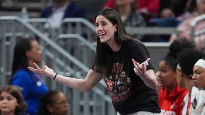 Indiana Fever's Caitlin Clark questions a call during the second half of a WNBA basketball game against the Minnesota Lynx (AP) Indiana Fever's Caitlin Clark questions a call during the second half of a WNBA basketball game against the Minnesota Lynx (AP)