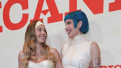 Sydney Sweeney and Halsey at a special screening for Americana in Los Angeles. REUTERS/Mario Anzuoni (REUTERS)