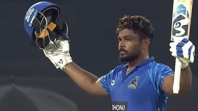 Sanju Samson smashed 121 runs off 51 balls. (X Image)