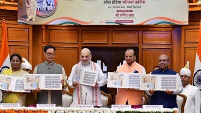 Union home minister Amit Shah, Union minister Kiren Rijiju, Delhi lieutenant governor VK Saxena, Delhi assembly speaker Vijender Gupta and Delhi chief minister Rekha Gupta at the inauguration of the ‘All India Speakers Conference’ at the Delhi Legislative Assembly in New Delhi on Sunday. (HT Photo) Union home minister Amit Shah, Union minister Kiren Rijiju, Delhi lieutenant governor VK Saxena, Delhi assembly speaker Vijender Gupta and Delhi chief minister Rekha Gupta at the inauguration of the ‘All India Speakers Conference’ at the Delhi Legislative Assembly in New Delhi on Sunday. (HT Photo)