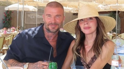 David and Victoria Beckham on vacation with family. (Instagram/victoriabeckham) David and Victoria Beckham on vacation with family. (Instagram/victoriabeckham)