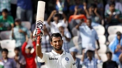 Maiden Test century, vs New Zealand in Hyderabad 2012Brought in to fill the role of Rahul Dravid, most would have cowered at the prospect. Not the young Pujara, who showed all his reliability and mental clarity as he scored his first century while playing against the Kiwis in Hyderabad, sharing the first of many century partnerships with Virat Kohli. (AFP) Maiden Test century, vs New Zealand in Hyderabad 2012Brought in to fill the role of Rahul Dravid, most would have cowered at the prospect. Not the young Pujara, who showed all his reliability and mental clarity as he scored his first century while playing against the Kiwis in Hyderabad, sharing the first of many century partnerships with Virat Kohli. (AFP)