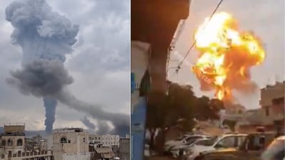 Israeli airstrikes target Houthis in Sanaa; videos capture panic (Screengrab from X) Israeli airstrikes target Houthis in Sanaa; videos capture panic (Screengrab from X)