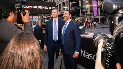 World Liberty Financial co-founders Eric Trump and Donald Trump Jr. World Liberty Financial co-founders Eric Trump and Donald Trump Jr.