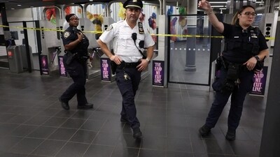 Members of the NYPD responding after a suspicious package was reported in a Times Square subway station earlier this month. Members of the NYPD responding after a suspicious package was reported in a Times Square subway station earlier this month.