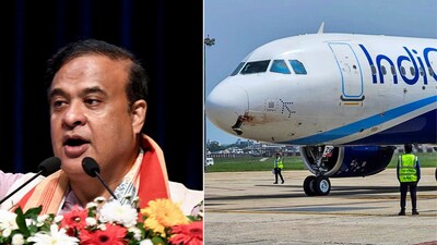 Dibrugarh-Guwahati flight carrying Assam CM diverted to Agartala due to bad weather Dibrugarh-Guwahati flight carrying Assam CM diverted to Agartala due to bad weather