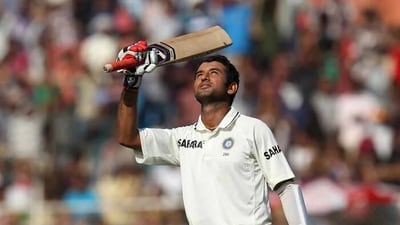 Double-century vs England in 2012When he really came into his own, however, was when England came visiting later that year. In the first Test match, a remarkable 206* against a quality bowling unit, and the sort of stoic marathon innings that would come to define his career. Remained not-out as well. (AFP) Double-century vs England in 2012When he really came into his own, however, was when England came visiting later that year. In the first Test match, a remarkable 206* against a quality bowling unit, and the sort of stoic marathon innings that would come to define his career. Remained not-out as well. (AFP)