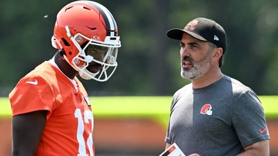Coach Kevin Stefanski also responded to the theories circulating about his treatment of Shedeur Sanders. (Getty Images via AFP)