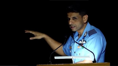Gp Capt Shubhanshu Shukla at an event in Delhi. (Video grab/PTI) Gp Capt Shubhanshu Shukla at an event in Delhi. (Video grab/PTI)