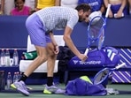 Daniil Medvedev breaks his racket after losing in five sets to Benjamin Bonzi of France during their Men's Singles First Round match of the 2025 US Open Daniil Medvedev breaks his racket after losing in five sets to Benjamin Bonzi of France during their Men's Singles First Round match of the 2025 US Open