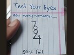 A tricky optical illusion went viral as users tried spotting multiple numbers hidden in a single shape drawn on ruled paper.