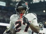 Houston Texans running back Woody Marks.