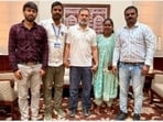 Rahul Gandhi met a delegation of Karnataka bike taxi welfare association. Rahul Gandhi met a delegation of Karnataka bike taxi welfare association.