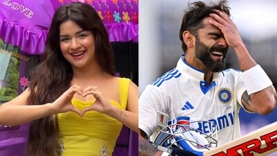 Avneet Kaur and Virat Kohli Avneet Kaur and Virat Kohli