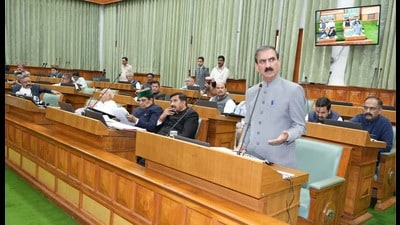 Chief minister Sukhvinder Singh Sukhu has challenged the opposition party Bharatiya Janata Party (BJP) to approach the Enforcement Directorate (ED) and the Central Bureau of Investigation (CBI) if any corruption has taken place in the Pekhubela Solar Power Project in Una district. (HT Photo)
