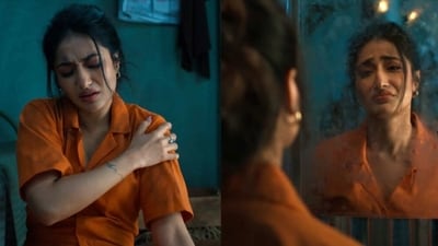 Dhanashree Verma seems to be one of the 'workers' on the game show, Rise and Fall. Dhanashree Verma seems to be one of the 'workers' on the game show, Rise and Fall.
