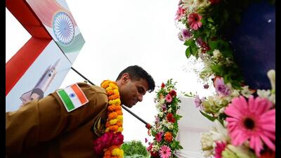 Group Captain Shubhanshu Shukla during a victory parade on Monday, during his visit to hometown Lucknow after his historic mission to the International Space Station. (Deepak Gupta/HT Photo)) Group Captain Shubhanshu Shukla during a victory parade on Monday, during his visit to hometown Lucknow after his historic mission to the International Space Station. (Deepak Gupta/HT Photo))