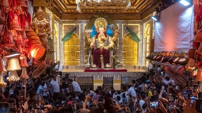 The Lalbaugcha Raja Ganesh pandal in Mumbai. (HT photo) The Lalbaugcha Raja Ganesh pandal in Mumbai. (HT photo)