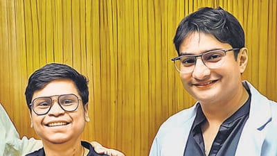 Rishi Sharma with Dr Gaurav Chaubal, director, liver and multi-organ transplant at Nanavati Max Hospital. Rishi Sharma with Dr Gaurav Chaubal, director, liver and multi-organ transplant at Nanavati Max Hospital.