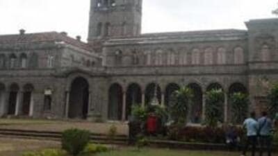 SPPU (in pic) on Monday rejected initial report submitted by Army Law College (ALC) on student protests earlier this month against principal and registrar. (HT FILE ) SPPU (in pic) on Monday rejected initial report submitted by Army Law College (ALC) on student protests earlier this month against principal and registrar. (HT FILE )