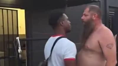 Why did Raja Jackson attack pro wrestler Syko Stu? (@RandomTheGuy_/X) Why did Raja Jackson attack pro wrestler Syko Stu? (@RandomTheGuy_/X)