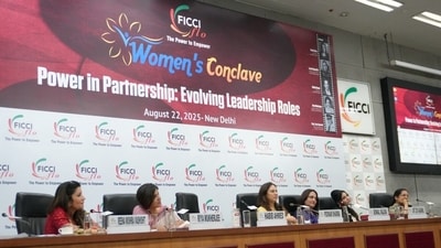 FICCI FLO hosted its Women’s Conclave, titled Power in Partnership: Evolving Leadership Roles (Photo: Anurag Mehra/HT) FICCI FLO hosted its Women’s Conclave, titled Power in Partnership: Evolving Leadership Roles (Photo: Anurag Mehra/HT)