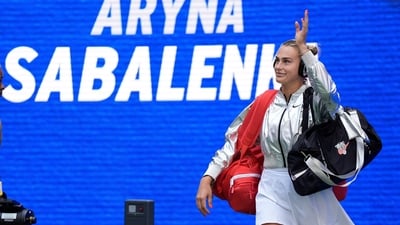 Aryna Sabalenka eners to play Rebeka Masarova of Switzerland on day one of the 2025 U.S. Open tennis tournament (IMAGN IMAGES via Reuters Connect)