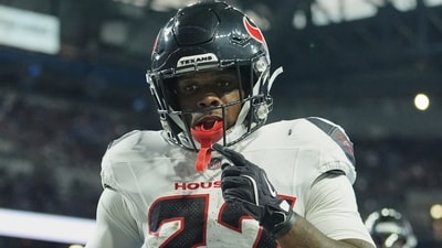 Houston Texans running back Woody Marks. (AP)